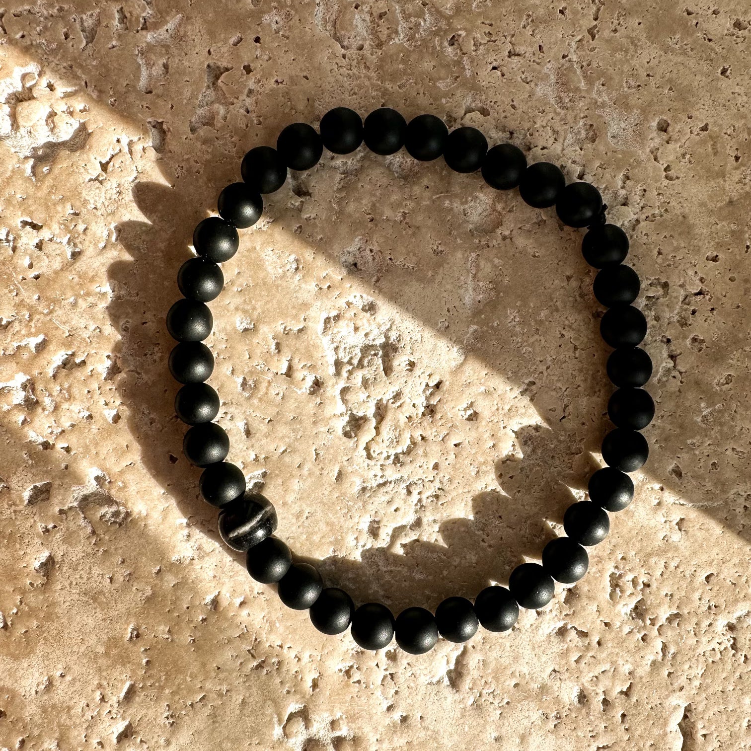 Men’s Cremation Beaded Bracelet