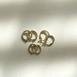 Roped Hinge Hoops - 14k Gold Filled