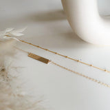 The Bar Necklace - Personalized - 14k Gold Filled