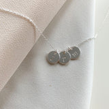 Initial Pendant Cable Chain Necklace - Sterling Silver