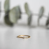 Dainty CZ Gold Fill Ring - hypoallergenic - tarnish resitant - made to last - petite ring - skinny ring - stacking ring