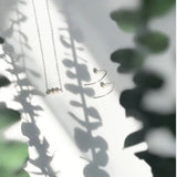 Three pearl sterling silver necklace - hypoallergenic - high quality - made to last - tarnish resistant - dainty necklace