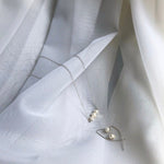 Three pearl sterling silver necklace - hypoallergenic - high quality - made to last - tarnish resistant - dainty necklace