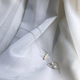 Three pearl sterling silver necklace - hypoallergenic - high quality - made to last - tarnish resistant - dainty necklace
