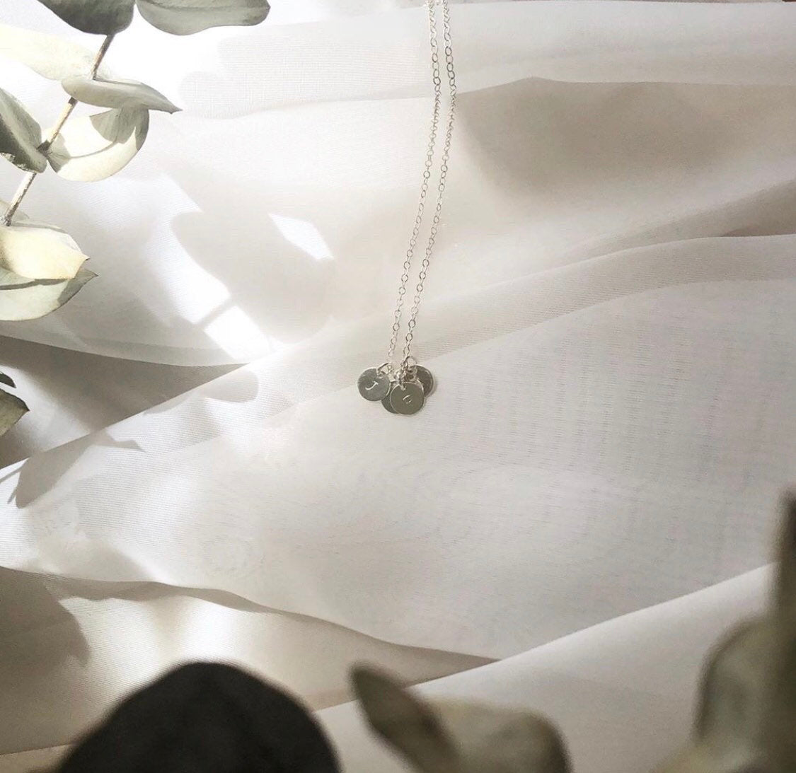 Custom Sterling Silver Monogram Necklace - high quality - made to last - initial - personalized gift - keepsake necklace