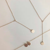 Custom Stamped Gold Fill Drop Necklace - hypoallergenic - tarnish free - made to last - high quality - Y necklace - personalized gift.