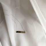 The Bar Necklace - Personalized - Sterling Silver