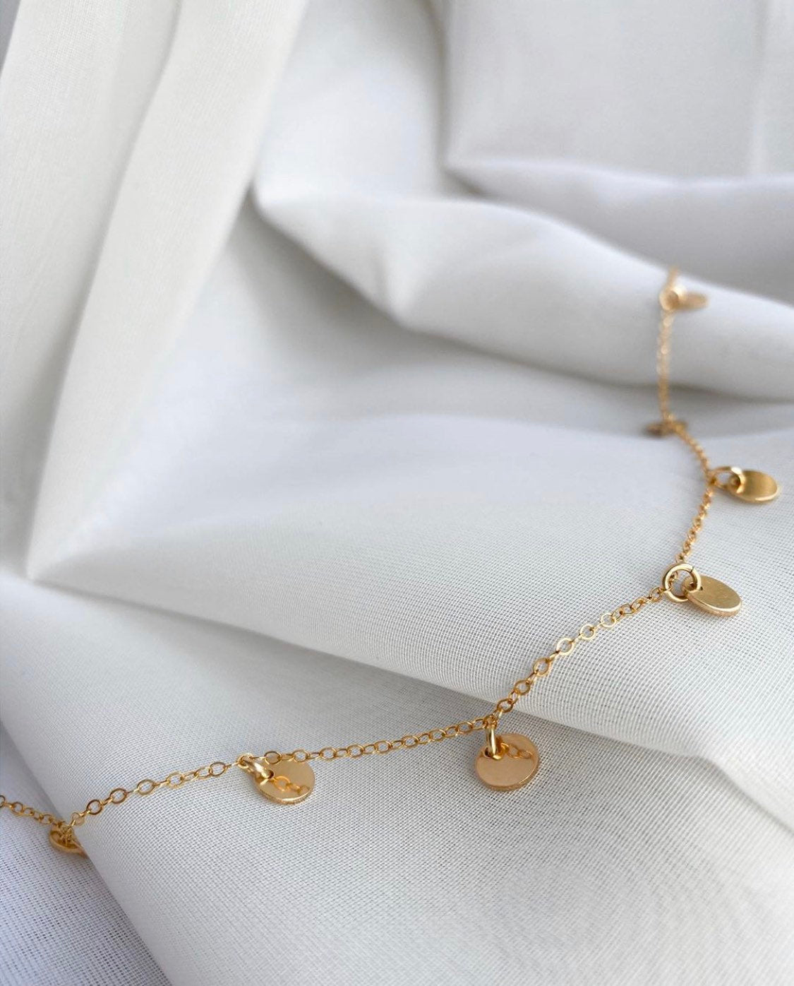 Multi pendant necklace - custom - option to have initials - gold filled - tarnish resistant - hypoallergenic - petite circle pendants