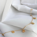 Multi pendant necklace - custom - option to have initials - gold filled - tarnish resistant - hypoallergenic - petite circle pendants
