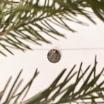 Large custom sterling silver circle pendant necklace - hypoallergenic - tarnish resistant - name necklace - date necklace - coordinates