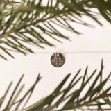 Large custom sterling silver circle pendant necklace - hypoallergenic - tarnish resistant - name necklace - date necklace - coordinates