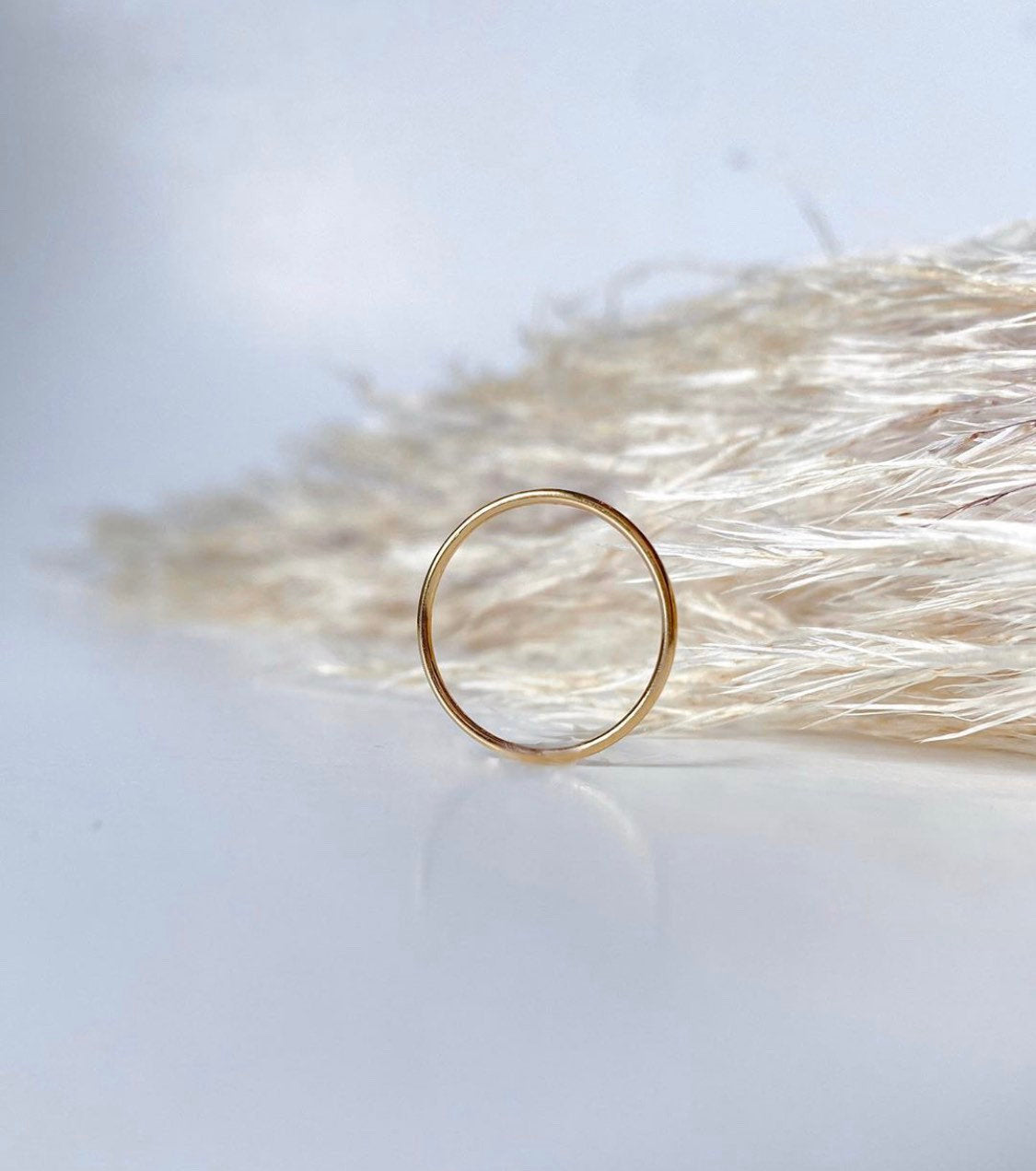 Gold Fill Skinny Ring - Tarnish Resistant - High Quality - hypoallergenic - Stacking rings - Thin simple band