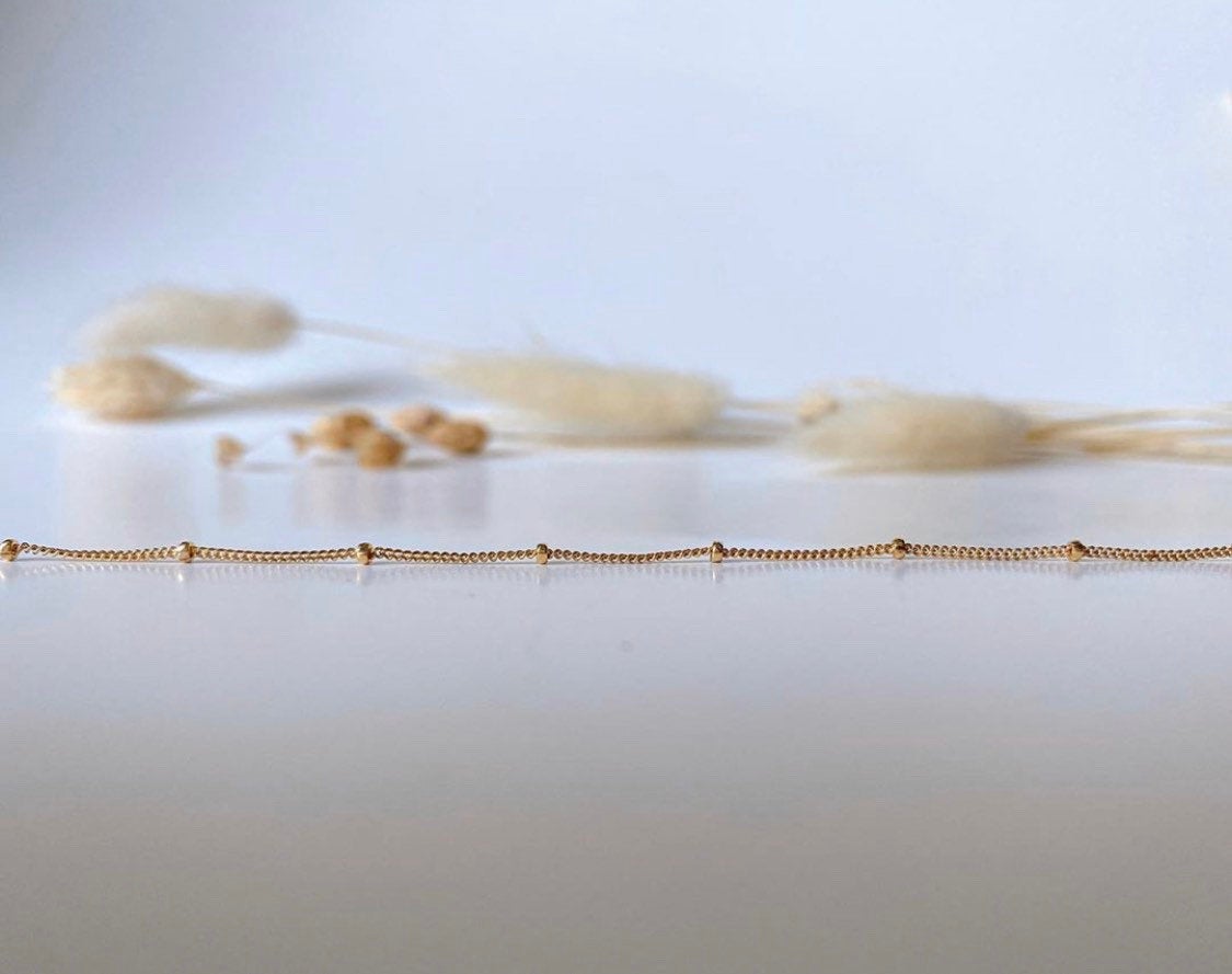 Petite Gold Fill Choker - High quality tarnish free - Saturn chain - simple necklace - layering necklace