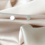Sterling Silver flat round studs - hypoallergenic - tarnish resistant - everyday earrings - one pair
