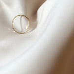 Hammered Gold Fill Skinny Ring - Tarnish Resistant - High Quality - hypoallergenic - Stacking rings - Thin simple band