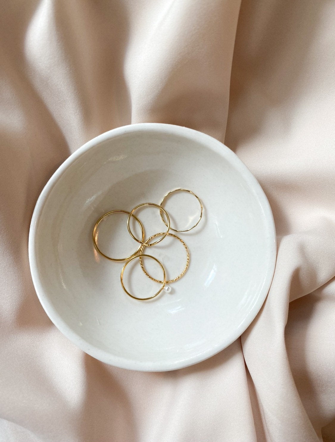 Hammered Gold Fill Skinny Ring - Tarnish Resistant - High Quality - hypoallergenic - Stacking rings - Thin simple band
