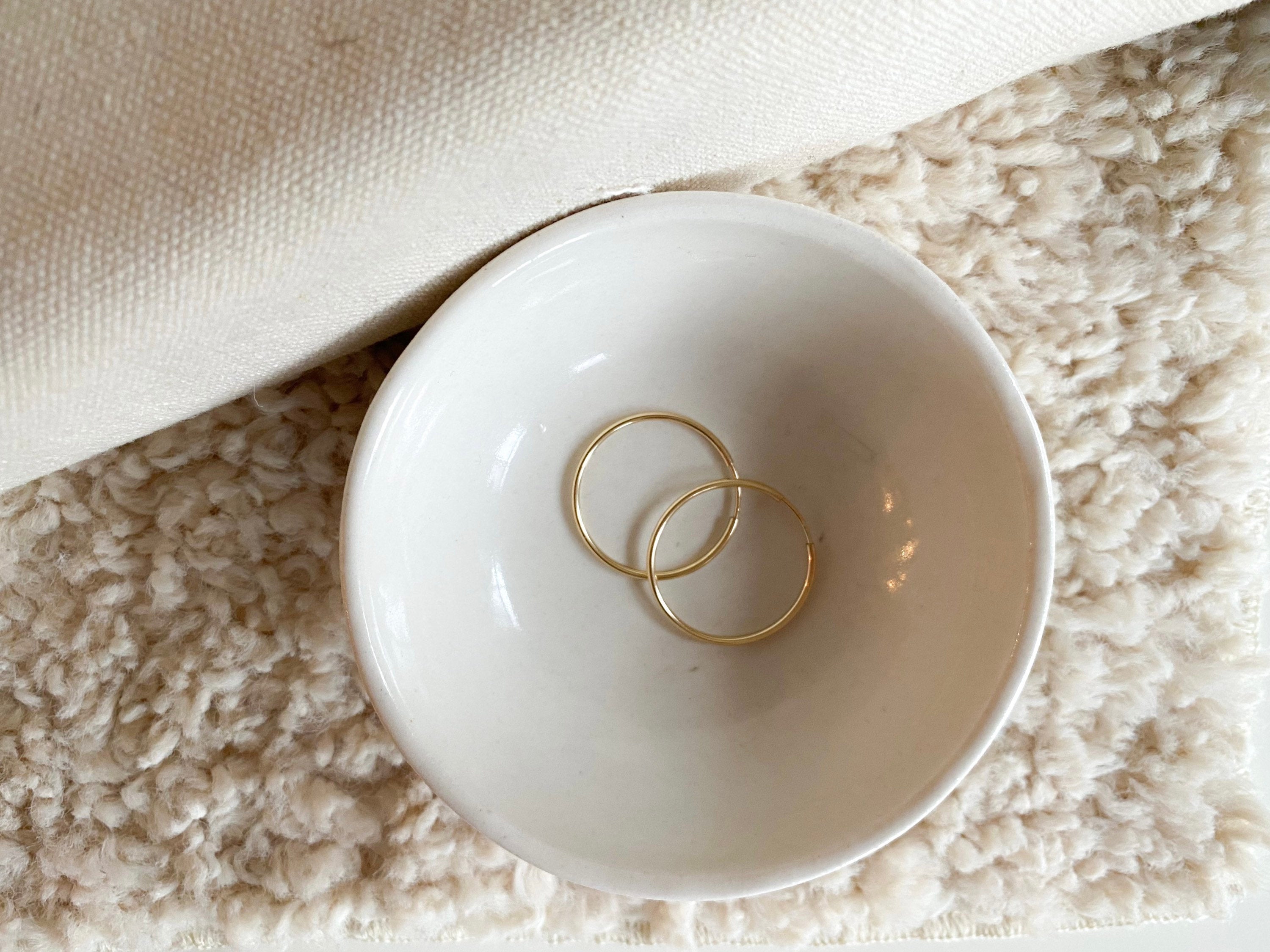 Gold filled hoops - high quality - tarnish resistant - hypoallergenic - good for sensitive ears - everyday - endless hoops - huggie hoops