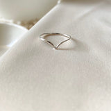 Sterling Silver V ring - Hypoallergenic - Tarnish resistant - Stacking rings - Midi rings - ring sets - skinny ring