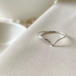 Sterling Silver V ring - Hypoallergenic - Tarnish resistant - Stacking rings - Midi rings - ring sets - skinny ring