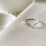 Sterling Silver V ring - Hypoallergenic - Tarnish resistant - Stacking rings - Midi rings - ring sets - skinny ring