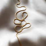 Snake herringbone gold filled necklace - High quality tarnish free - simple necklace - layering necklace - hypoallergenic - made to last