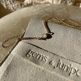 Cremation Thick Curb Chain Bracelet- 14k Gold Filled