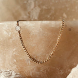 Cremation Thick Curb Chain Bracelet- 14k Gold Filled