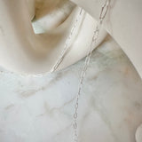 Staple Chain Necklace- Sterling Silver