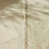 Staple Chain Necklace- Sterling Silver