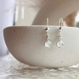 Mothers Milk Drop Fish Hook Earrings- Sterling Silver
