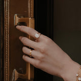Mothers Milk Double Band Oval Ring - 14k Gold Filled