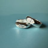 Marquise Cut Diamond Hoops - Sterling silver