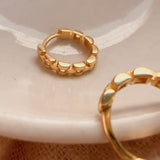 Checkered Hoops - 14k Gold Filled