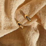 Marquise Cut Diamond Hoops - 14k Gold Filled
