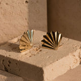 Palm Stud Earrings - 14k Gold Filled