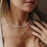 Bubble Charm Necklace- Personalized- Sterling Silver