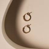 Thick Latch Hoops - 14k Gold Filled