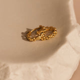 Checkered Hoops - 14k Gold Filled