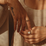 Cremation Large Oval Ring- 14k Gold Filled
