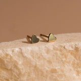 Mini Heart Stud Earrings - 14k Gold Filled