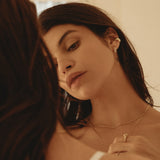 Baguette Diamond Hoop Earrings - 14k Gold Filled