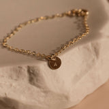 Toddler & Baby Bracelet with Personalized Pendant - 14k Gold Filled