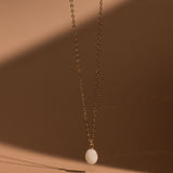 Cremation Oval Necklace - 14k Gold Filled