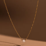Cremation Figaro Chain Necklace - 14k Gold Filled