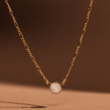 Cremation Figaro Chain Necklace - 14k Gold Filled