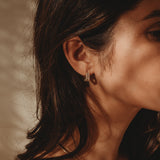 Baguette Diamond Hoop Earrings - 14k Gold Filled
