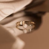 Cremation Small Circle Ring - 14k Gold Filled