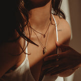 Box Initial Necklace - 14k Gold Filled