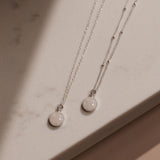 Cremation Necklace - 8mm Pendant Sterling Silver
