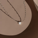 Mothers Milk Scalloped Necklace - Sterling Silver